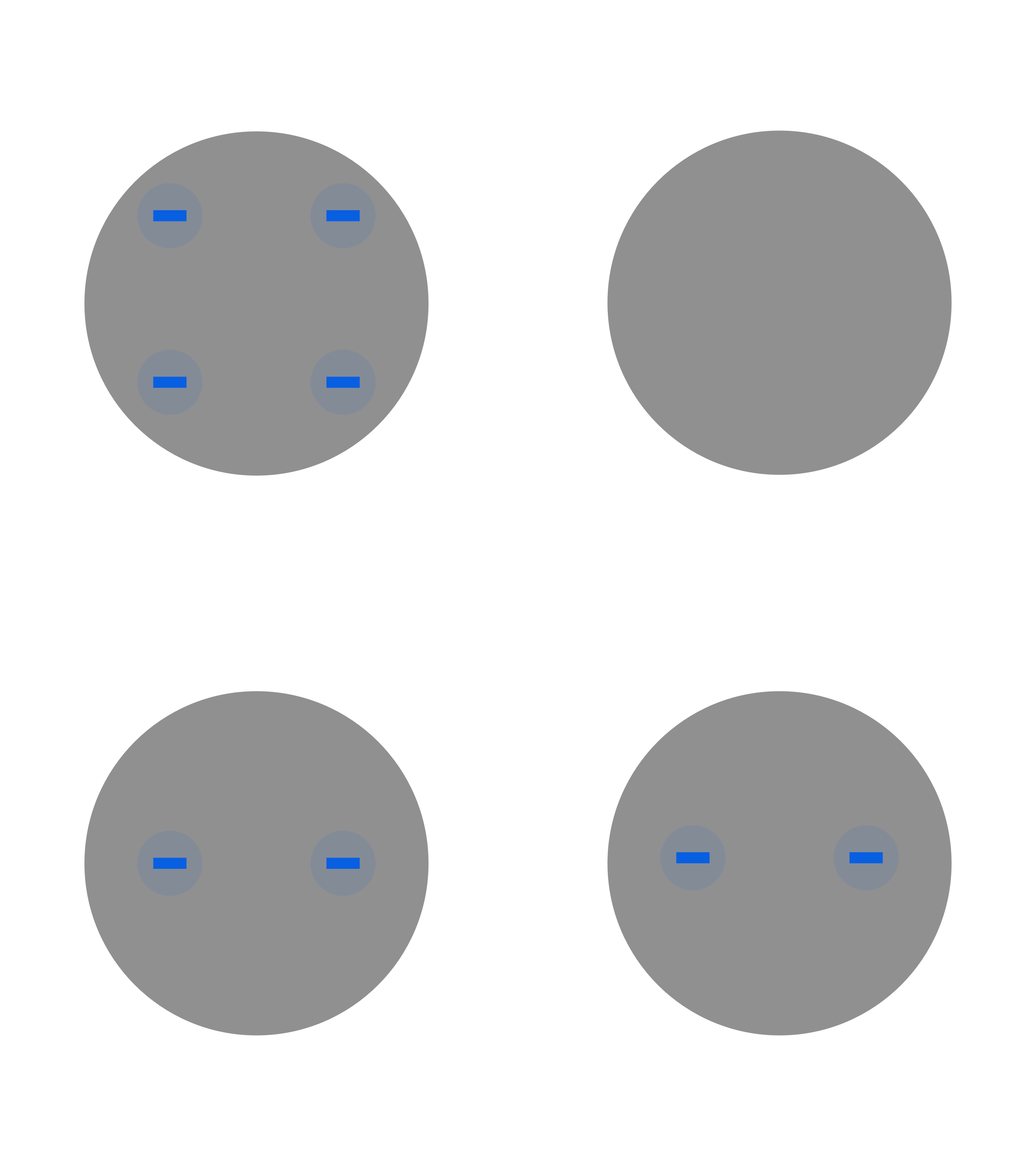 *Duas esferas de metal. Note que as cargas negativas foram distribuídas igualmente entre elas!*